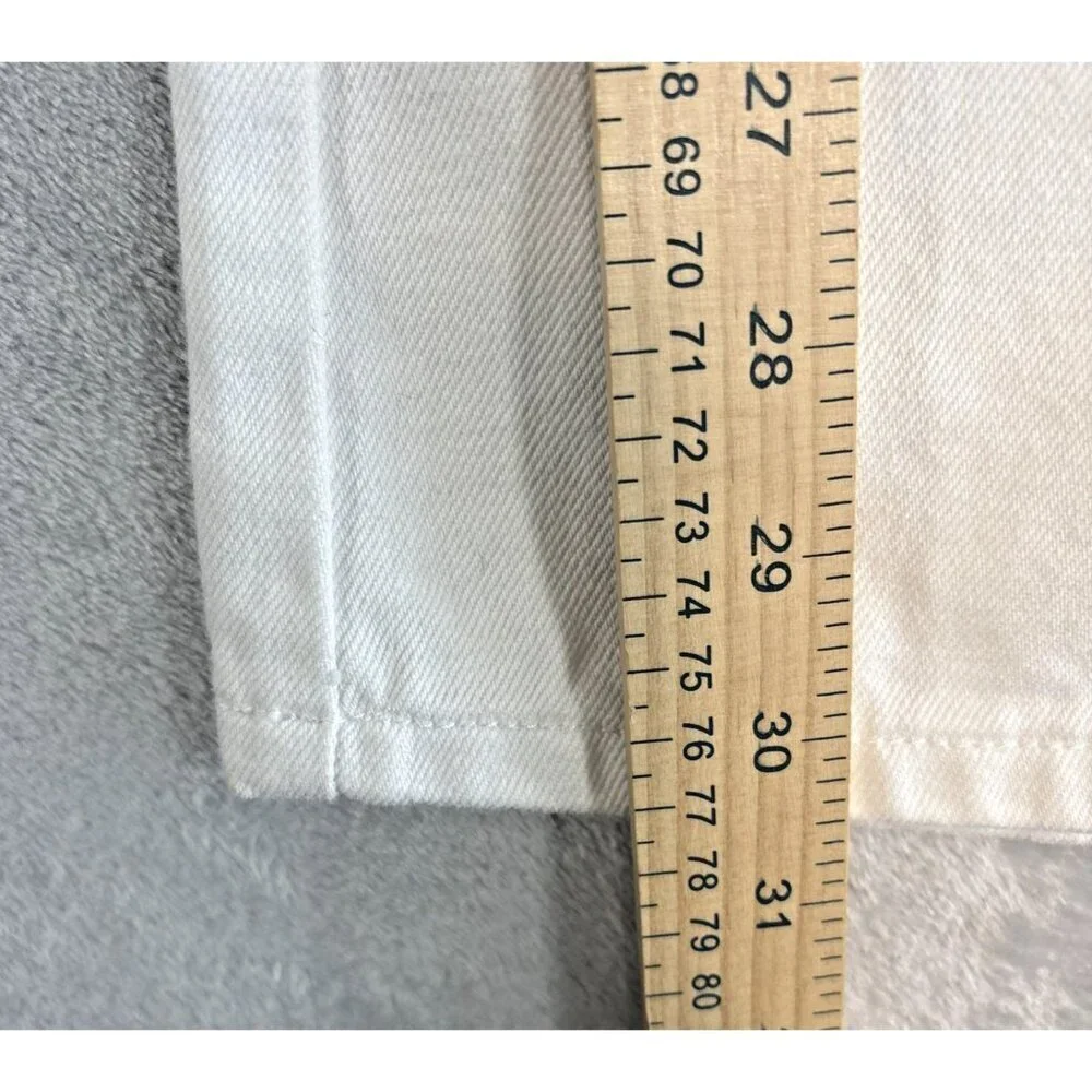 Michael Kors White Denim Greenwich Fit Bootcut Women’s Pants Size 14 Flared Boho